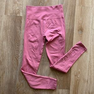High Waisted Seamless Spiritual Gangster Pink Leggings Size Medium Large